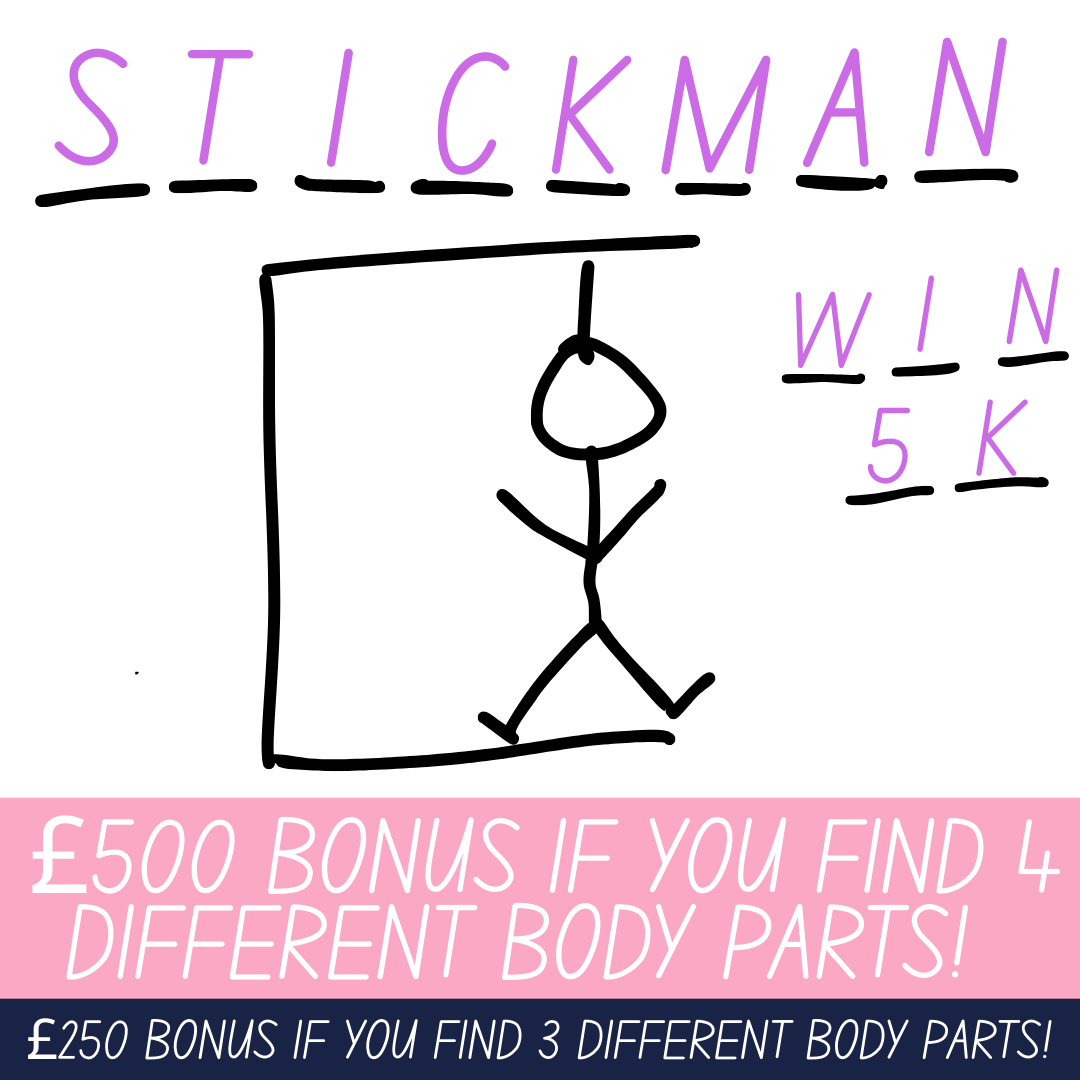 STICKMAN! FIND THE BODY PARTS TO WIN BIG! LOW ODDS INSTANT WIN